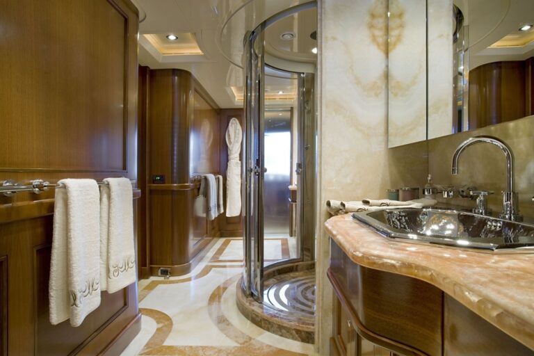 Main Master Bath On Board Yacht SOFICO