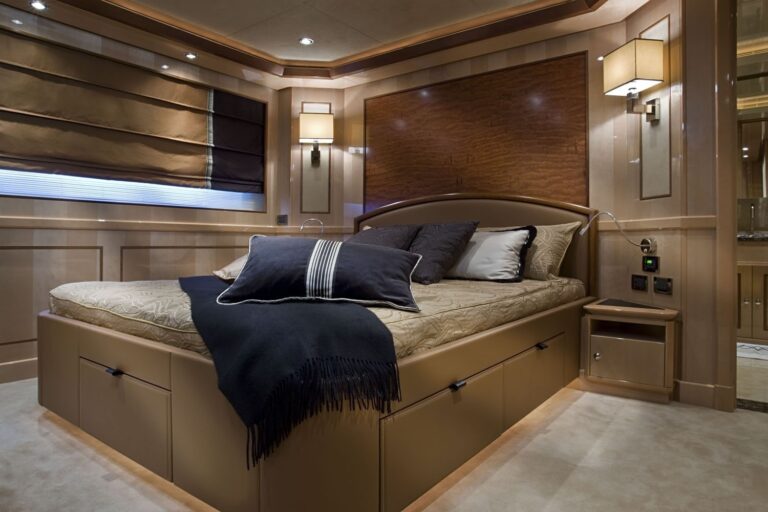 Blue: Yacht SOFICO's Guest's Cabin Photograph