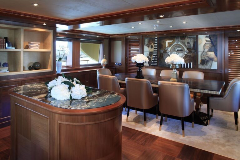 Saloon With Eating/dining Aboard Yacht SOFICO