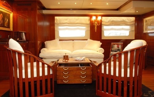 Top Deck Saloon On Yacht ARIETE PRIMO