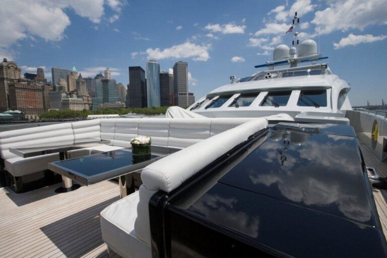 Deck Sitting On Board Yacht BLISS