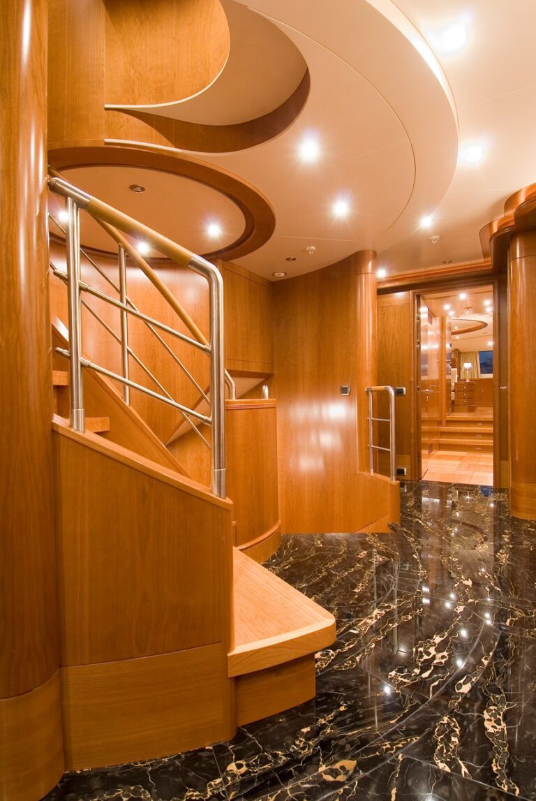 Hallway On Yacht BLUE VISION