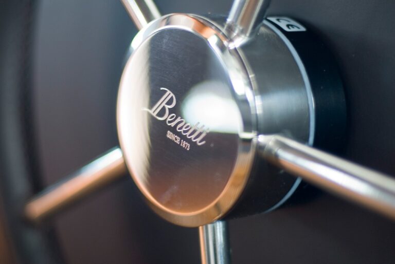 Helm: Yacht BLUE VISION's Close Up Pictured