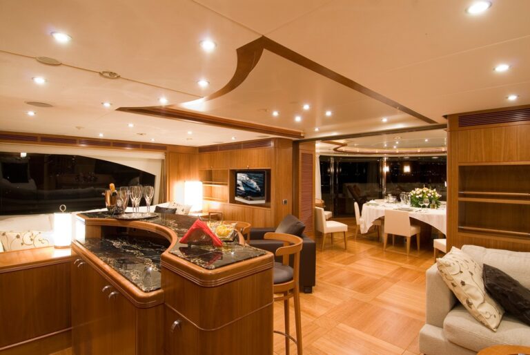 Sky-lounge Upon Top Deck Aboard Yacht BLUE VISION