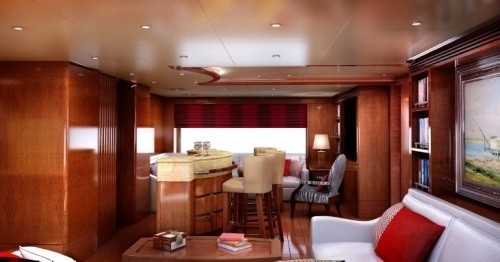 Sky-lounge: Yacht CHECKMATE's Artist Rendering Captured