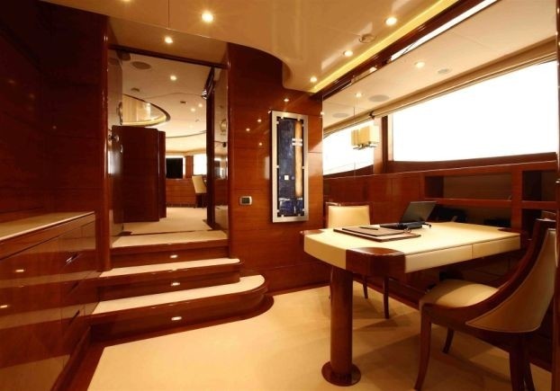 Main Master Office Aboard Yacht HARMONY III