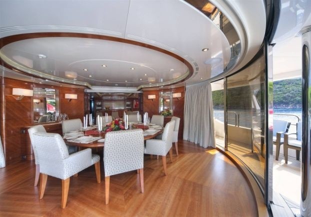 Eating/dining On Board Yacht HARMONY III