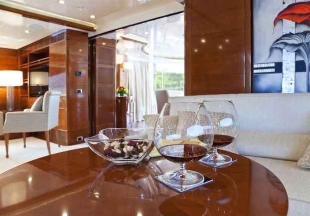 Top Deck Saloon On Yacht HARMONY III