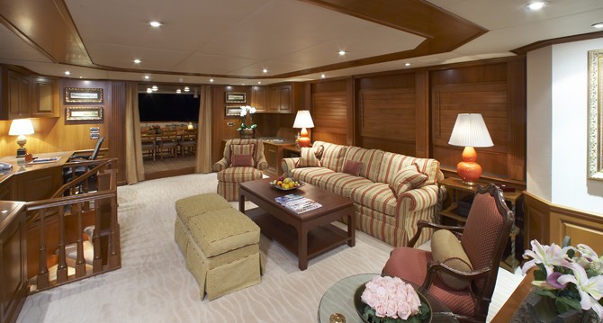 Saloon Aboard Yacht PRAXIS