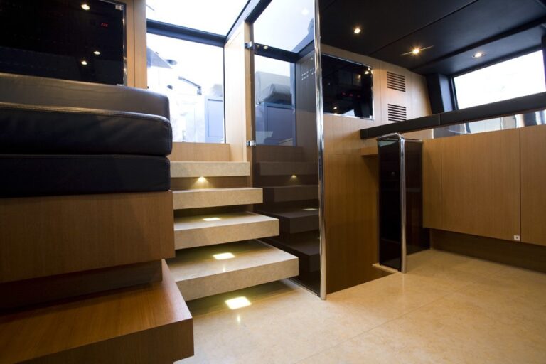 Staircase Into Pilot House On Board Yacht SEAKID