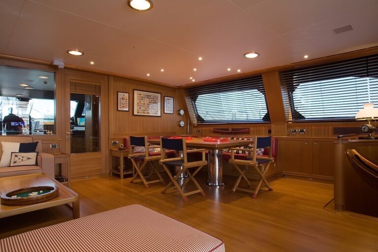 Eating/dining Aboard Yacht HERITAGE