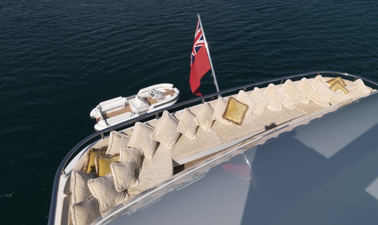Sun Deck Sitting On Board Yacht MY LITTLE VIOLET