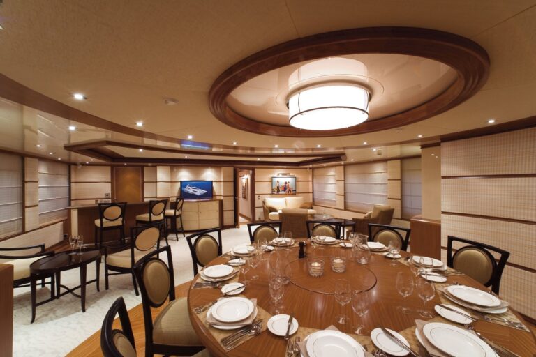 Eating/dining Furniture Aboard Yacht PRINCESS IOLANTHE