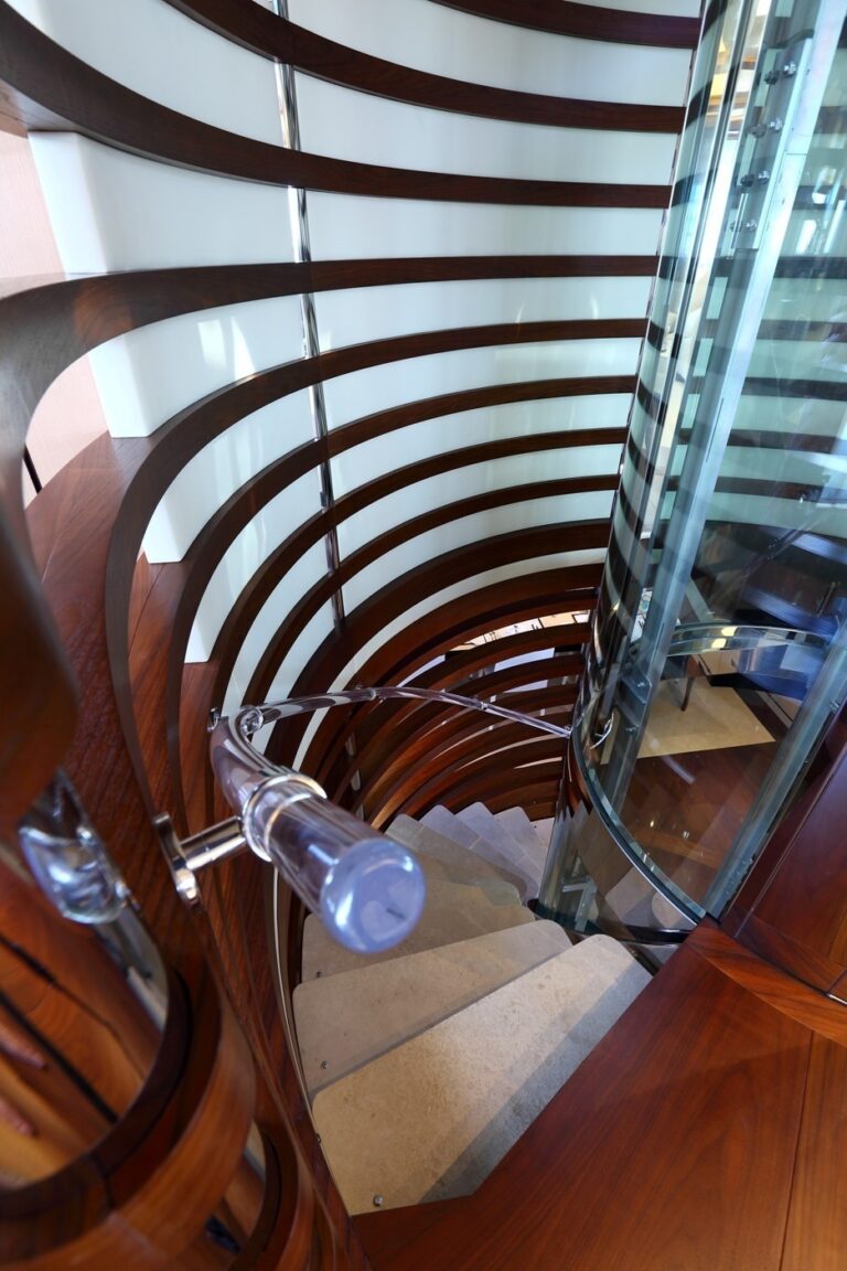 Stairwell and elevator