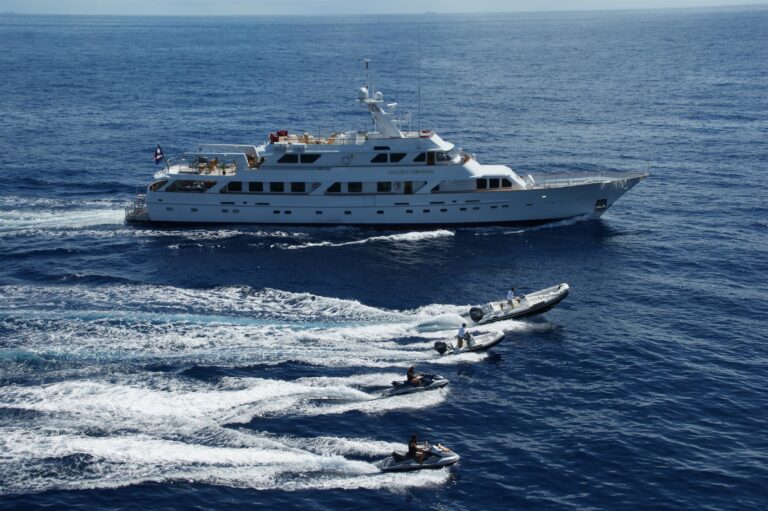 Cruising Including Ship's Tenders On Board Yacht GOLDEMAR