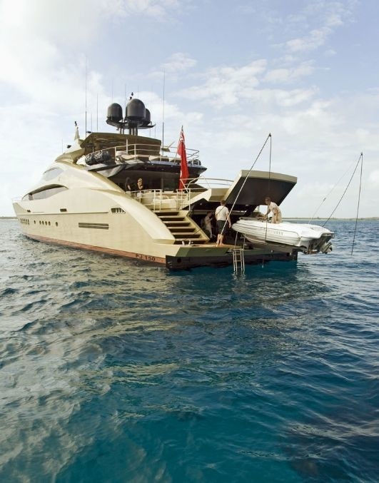 Ship's Tender Launch Aboard Yacht HOKULANI