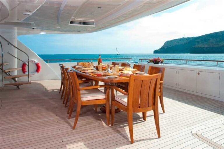 External Eating/dining Aboard Yacht KATYA