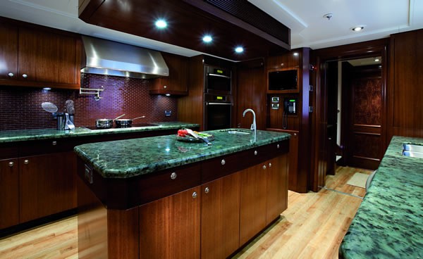 Ship's Galley On Yacht KATYA