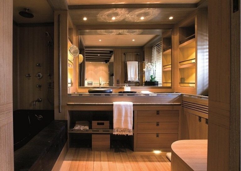 Guest's Bath On Yacht ROXANE