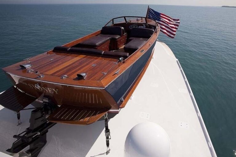 Ship's Tender Aboard Yacht SYCARA IV