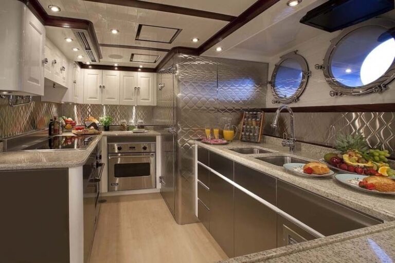 Ship's Galley Aboard Yacht SYCARA IV