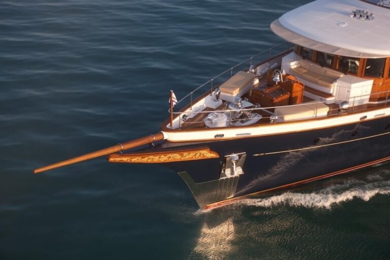 Ship's Bow: Yacht SYCARA IV's Cruising Image