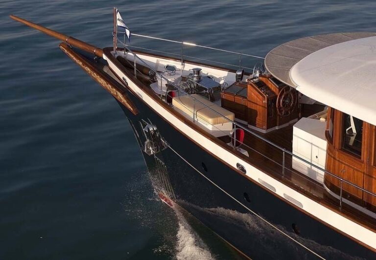Ship's Bow On Yacht SYCARA IV