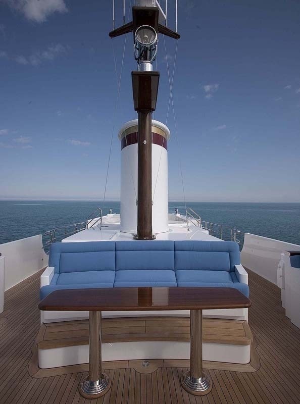 Sunshine Lounging On Yacht SYCARA IV