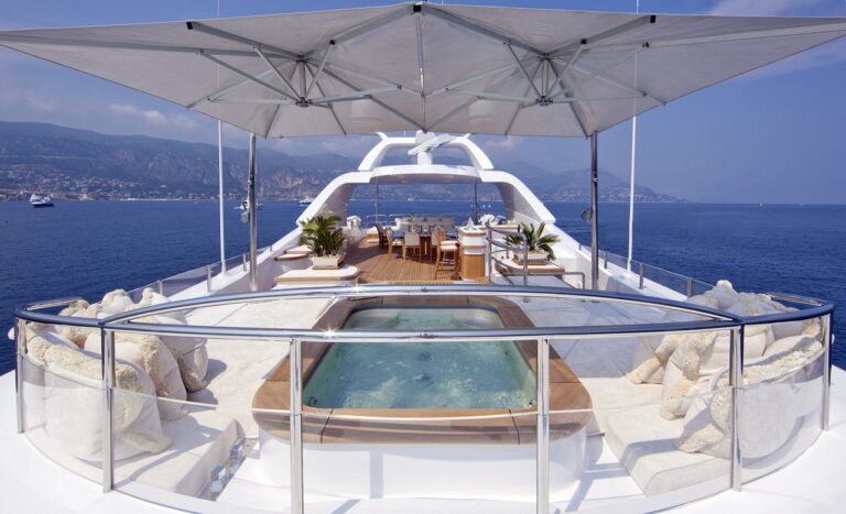 Mosaic Swimming Pool On Board Yacht WILD ORCHID I