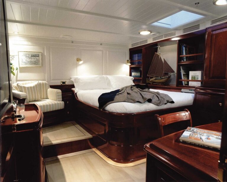 Aspect: Yacht WINDROSE OF AMSTERDAM's Main Master Cabin Pictured