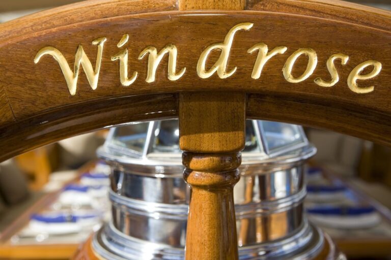Close Up On Yacht WINDROSE OF AMSTERDAM