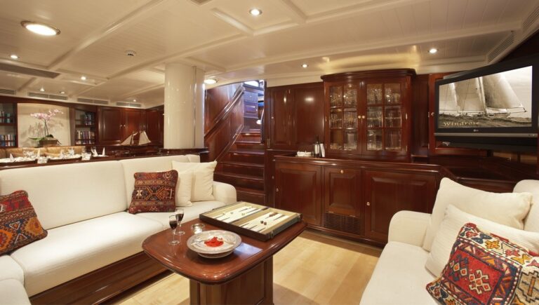 Saloon Aboard Yacht WINDROSE OF AMSTERDAM