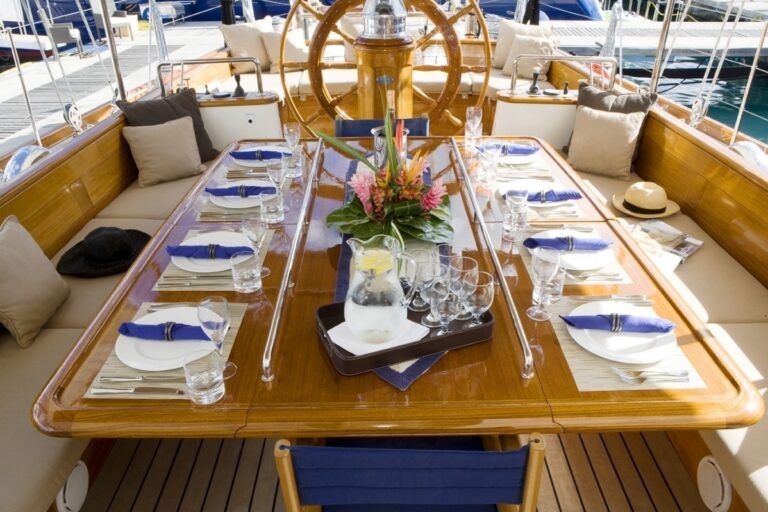 Aft Deck On Yacht WINDROSE OF AMSTERDAM
