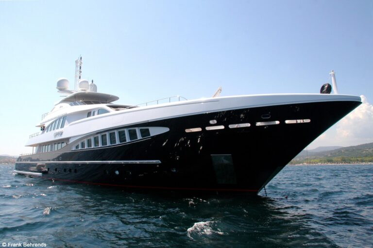 Ship's Bow Aboard Yacht LET IT BE