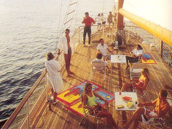 Upon Deck Aboard Yacht SEA CROWN
