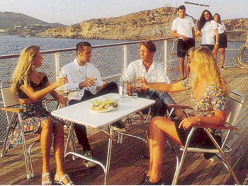 Deck Eating/dining On Board Yacht SEA CROWN