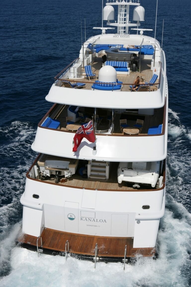 Aft Decks Aboard Yacht KANALOA