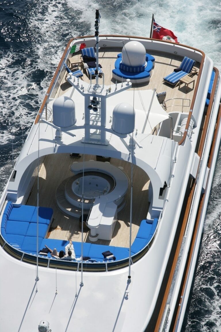 Jacuzzi Pool: Yacht KANALOA's From Above Aspect Captured
