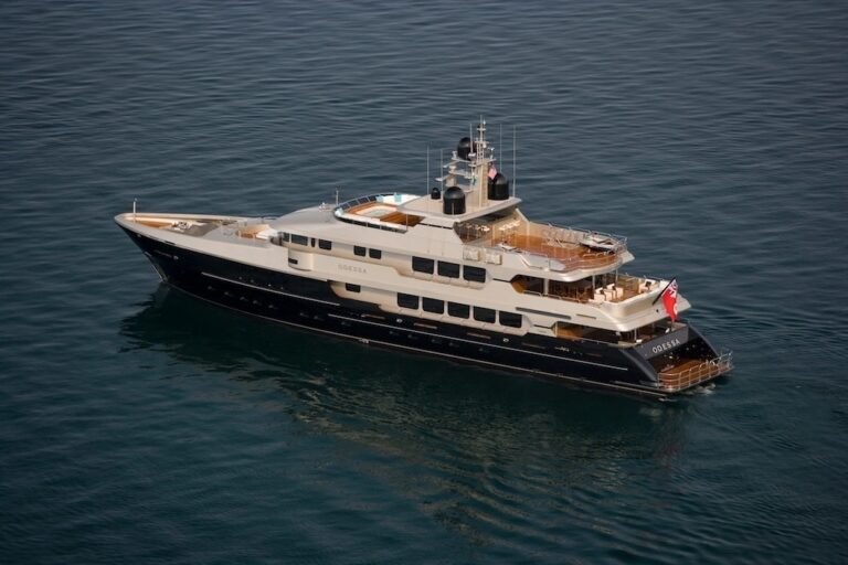 From Above Aspect On Board Yacht ODESSA