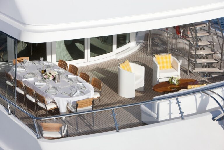 Eating/dining: Yacht LA TANIA's From Above Aspect Captured