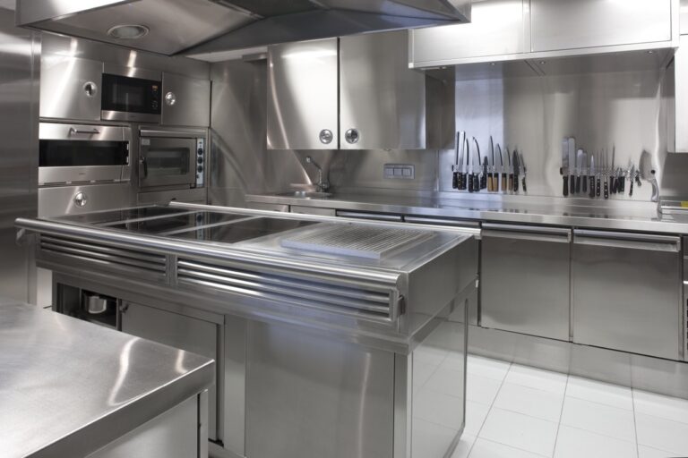 Ship's Galley On Board Yacht LA TANIA
