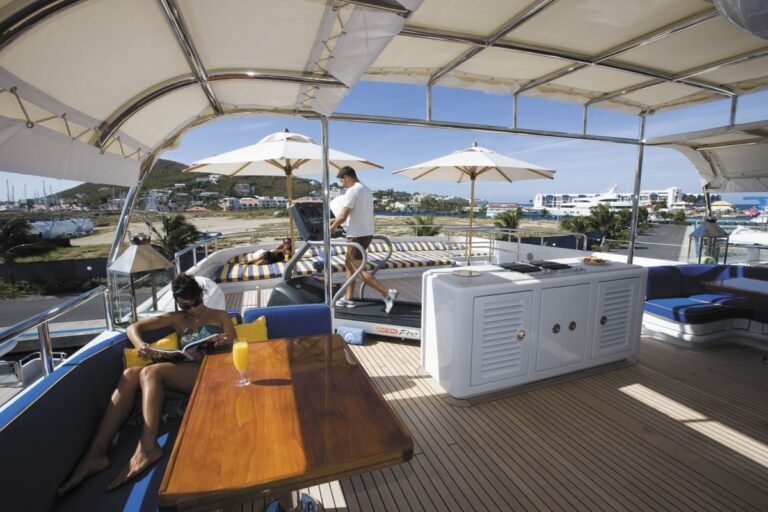Gymnasium Gear With Deck Space On Yacht LADY ANN MAGEE