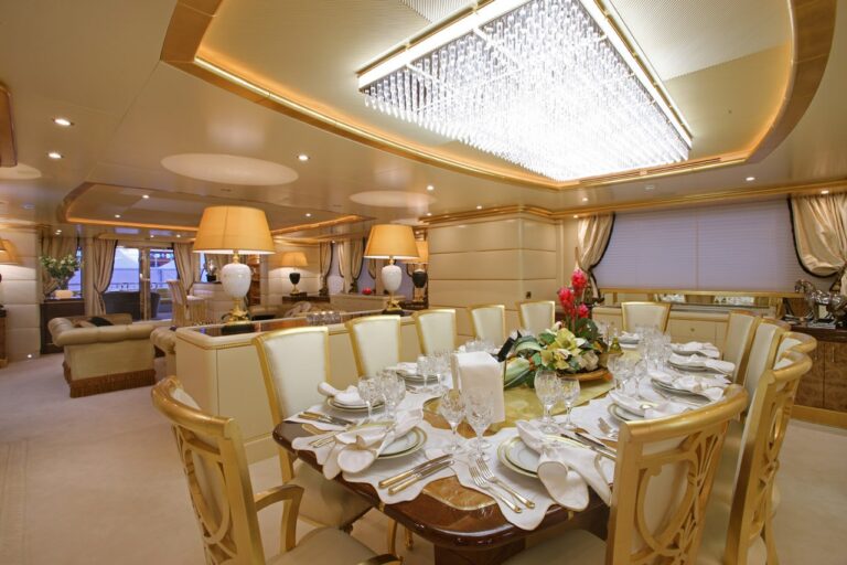 Formal Eating/dining Aboard Yacht PLATINUM