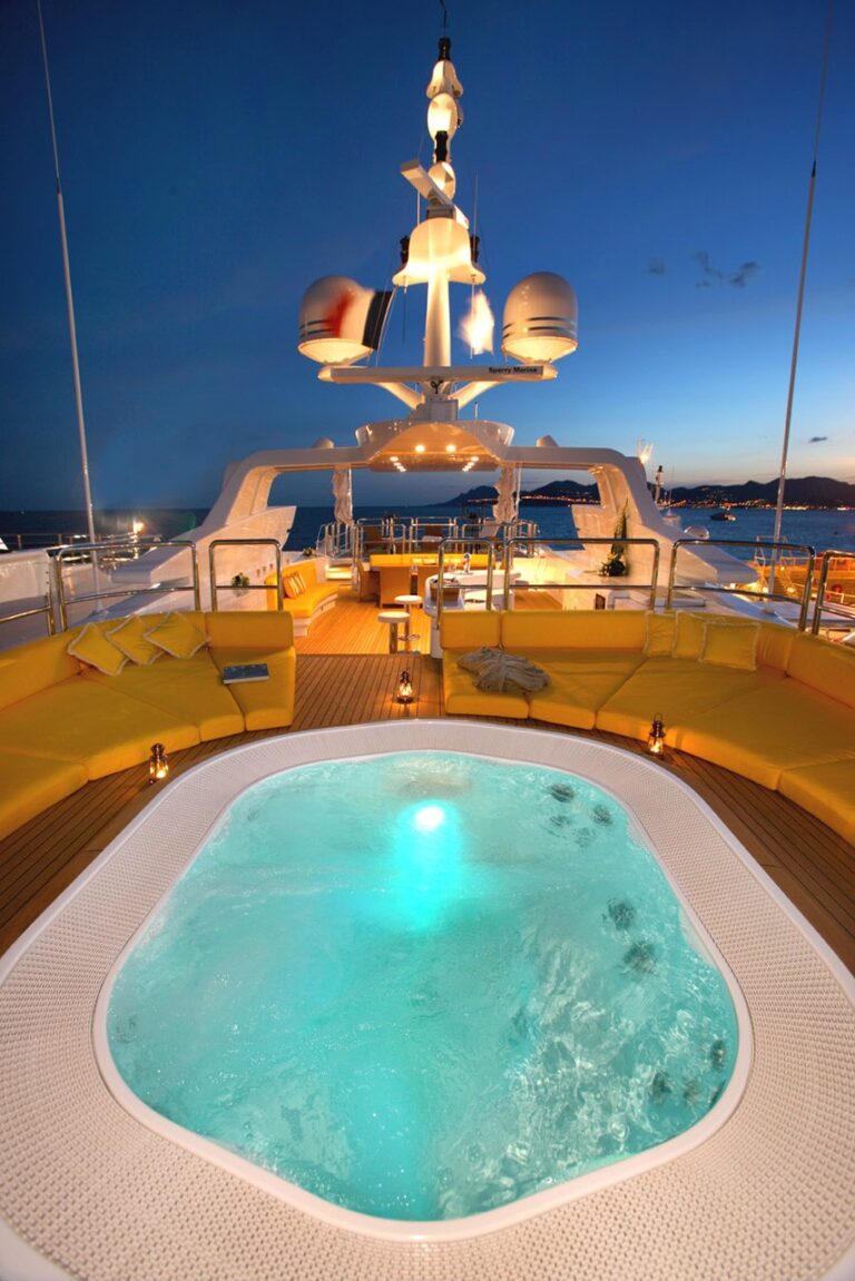 Jacuzzi Pool Aboard Yacht PLATINUM