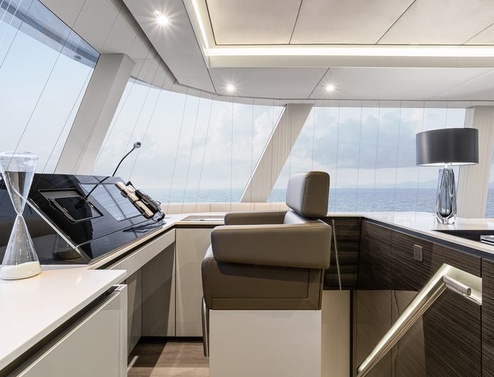 Interior helm controls