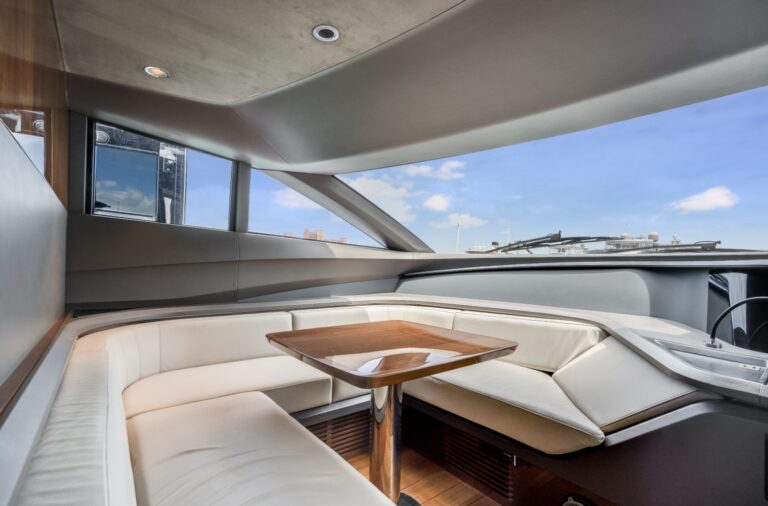 Wheelhouse banquette seating