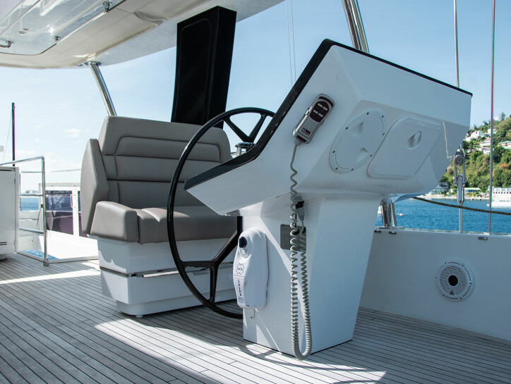On deck helm controls
