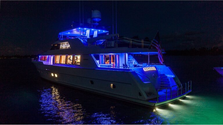 Lit up by night