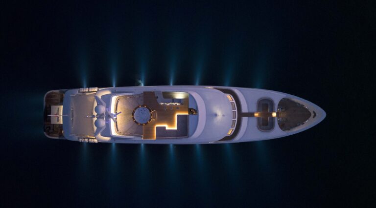 With Water Lights At Night