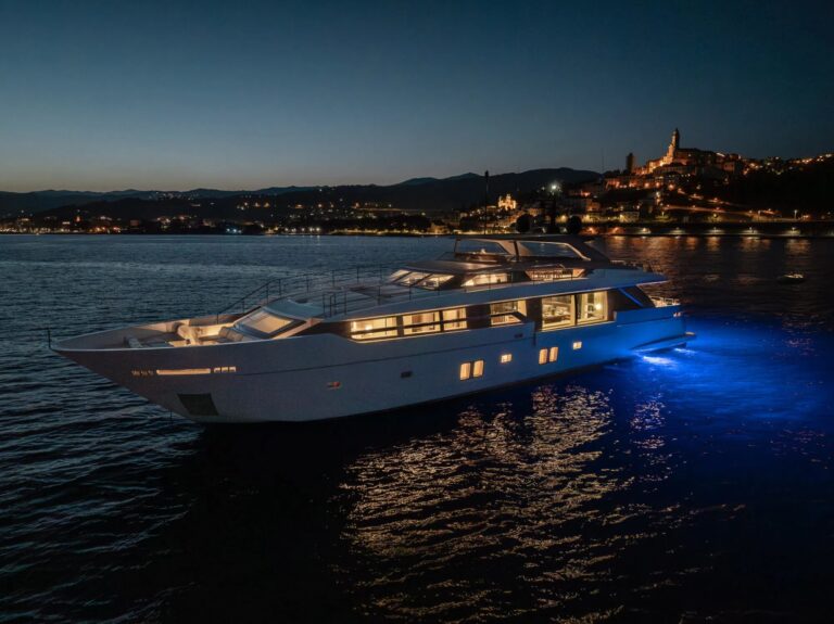 At Night With Water Lights